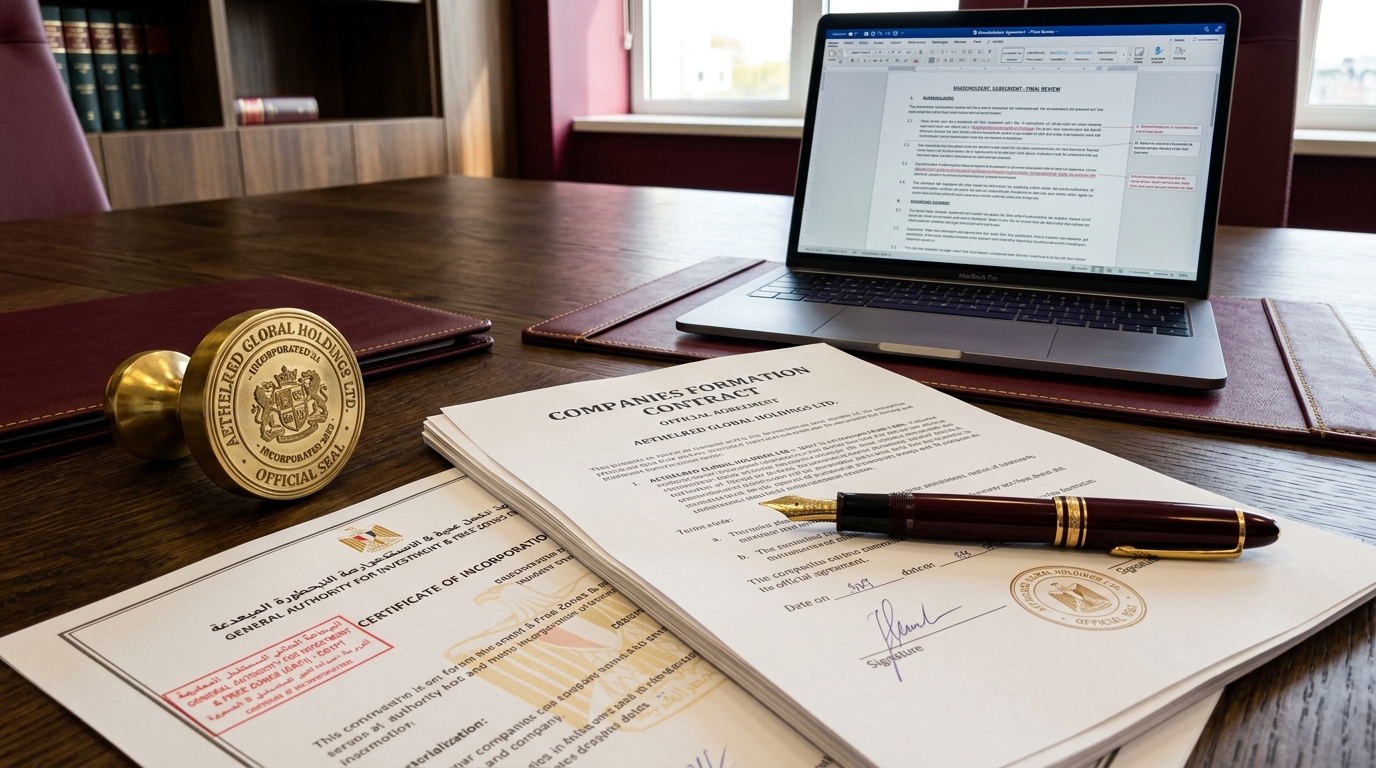 تأسيس الشركات والخدمات التجارية